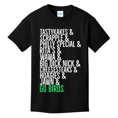 Go Birds. (Only Philly People Understand) Kids T-Shirt