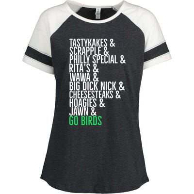 Go Birds. (Only Philly People Understand) Enza Ladies Jersey Colorblock Tee