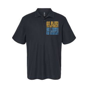 Go Blue On Saturday Go Lion On Sunday Football Fan Softstyle Adult Sport Polo