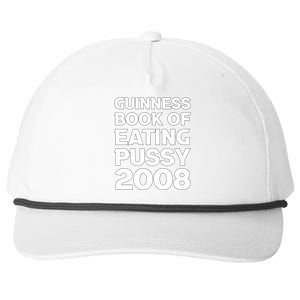 Guinness Book Of Eating Pussy 2008 Snapback Five-Panel Rope Hat