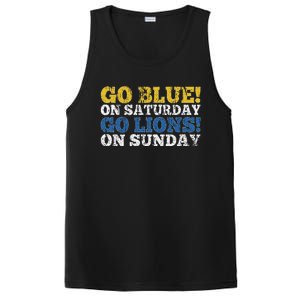 Go Blue On Saturday Go Lions On Sunday PosiCharge Competitor Tank