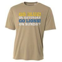 Go Blue On Saturday Go Lions On Sunday Cooling Performance Crew T-Shirt