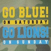 Go Blue On Saturday Go Lion On Sunday Legacy Tie Dye Trucker Hat