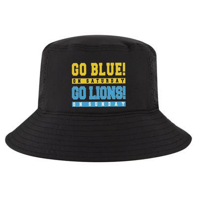Go Blue On Saturday Go Lion On Sunday Cool Comfort Performance Bucket Hat
