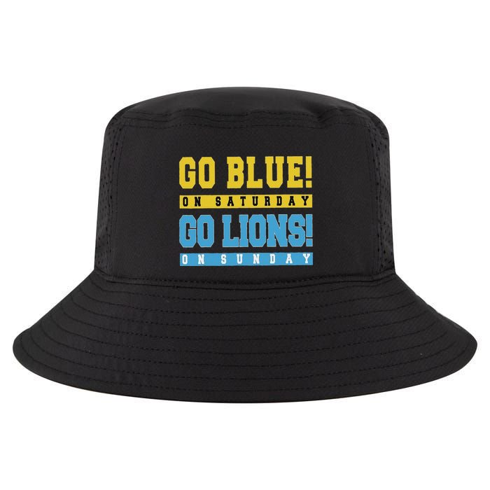 Go Blue On Saturday Go Lion On Sunday Cool Comfort Performance Bucket Hat