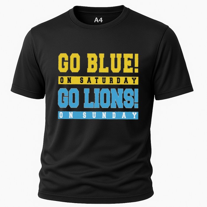 Go Blue On Saturday Go Lion On Sunday Performance Shirt