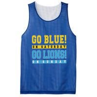 Go Blue On Saturday Go Lion On Sunday Mesh Reversible Basketball Jersey Tank
