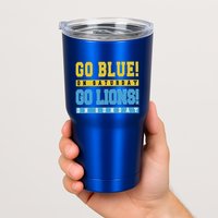 Go Blue On Saturday Go Lion On Sunday Tumbler