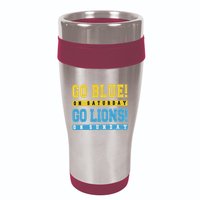 Go Blue On Saturday Go Lion On Sunday 16oz Travel Tumbler