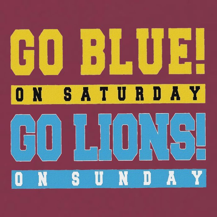 Go Blue On Saturday Go Lion On Sunday 16oz Travel Tumbler