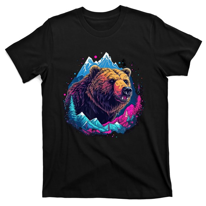 Grizzly Bear Outdoor Nature Alaska Hunting Hiking T-Shirt