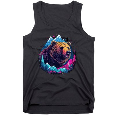 Grizzly Bear Outdoor Nature Alaska Hunting Hiking Tank Top