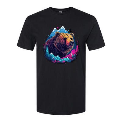 Grizzly Bear Outdoor Nature Alaska Hunting Hiking Softstyle CVC T-Shirt