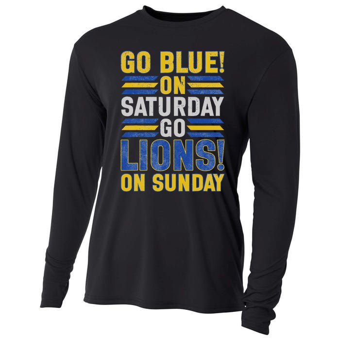 Go Blue On Saturday Go Lion On Sunday Cooling Performance Long Sleeve Crew