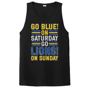 Go Blue On Saturday Go Lion On Sunday PosiCharge Competitor Tank