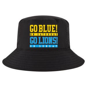 Go Blue! On Saturday Go Lions! On Sunday Football Fan Cool Comfort Performance Bucket Hat