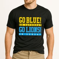 Go Blue! On Saturday Go Lions! On Sunday Football Fan Cooling Performance Crew T-Shirt