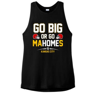 Go Big Or Go MaHomes Kansas City Ladies PosiCharge Tri-Blend Wicking Tank