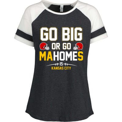 Go Big Or Go MaHomes Kansas City Enza Ladies Jersey Colorblock Tee