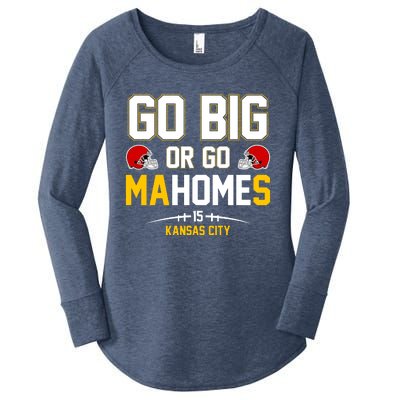 Go Big Or Go MaHomes Kansas City Women's Perfect Tri Tunic Long Sleeve Shirt