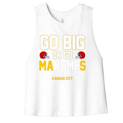 Go Big Or Go MaHomes Kansas City Women's Racerback Cropped Tank