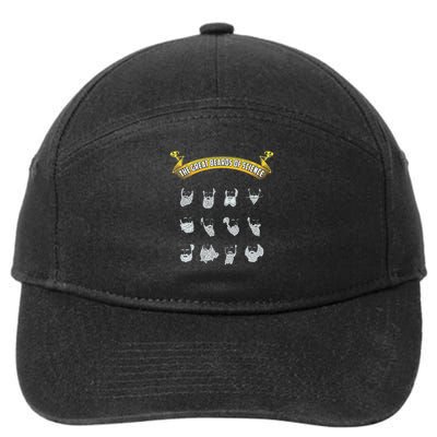 Great Beards Of Science Nerdy Scientist Humor 7-Panel Snapback Hat