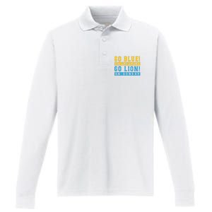 Go Blue On Saturday Go Lion On Sunday Performance Long Sleeve Polo