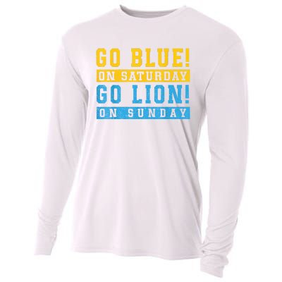 Go Blue On Saturday Go Lion On Sunday Cooling Performance Long Sleeve Crew