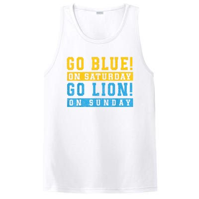 Go Blue On Saturday Go Lion On Sunday PosiCharge Competitor Tank