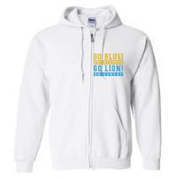 Go Blue On Saturday Go Lion On Sunday Full Zip Hoodie