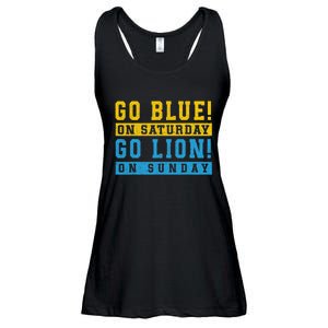 Go Blue On Saturday Go Lion On Sunday Ladies Essential Flowy Tank