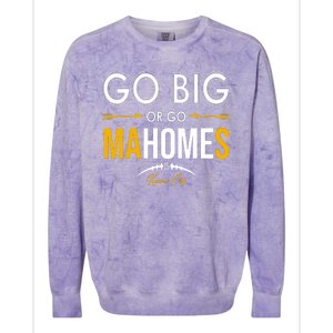 Go Big Or Go Mahomes Kansas City Football Colorblast Crewneck Sweatshirt