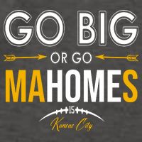 Go Big Or Go Mahomes Kansas City Football Vector Backpack