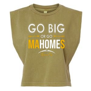 Go Big Or Go Mahomes Kansas City Football Garment-Dyed Women's Muscle Tee