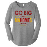 Go Big Or Go Mahomes Kansas City Football Women's Perfect Tri Tunic Long Sleeve Shirt