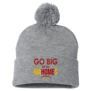 Go Big Or Go Mahomes Kansas City Football Pom Pom 12in Knit Beanie