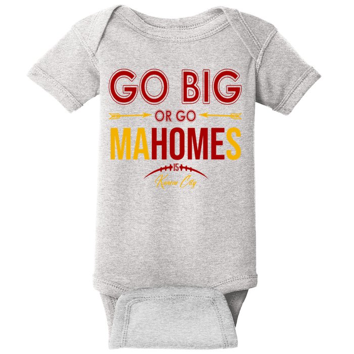 Go Big Or Go Mahomes Kansas City Football Baby Bodysuit