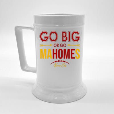 Go Big Or Go Mahomes Kansas City Football Beer Stein