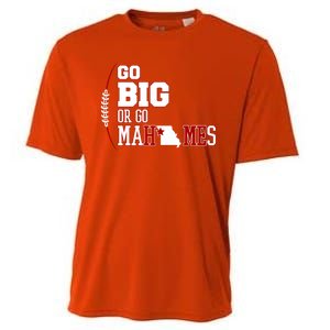 Go Big Or Go Mahomes Football Lover Cooling Performance Crew T-Shirt