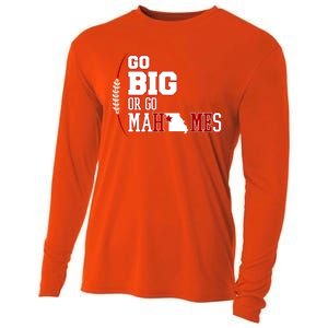 Go Big Or Go Mahomes Football Lover Cooling Performance Long Sleeve Crew