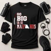 Go Big Or Go Mahomes Football Lover Cooling Performance Crew T-Shirt