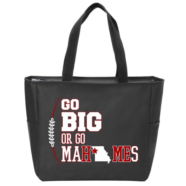 Go Big Or Go Mahomes Football Lover Zip Tote Bag