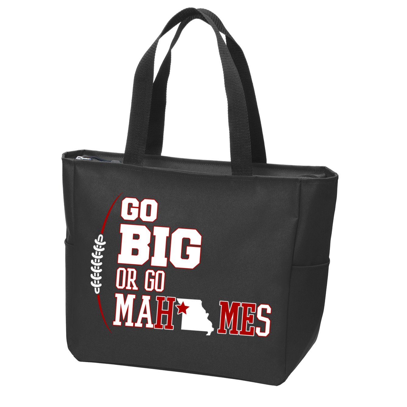 Go Big Or Go Mahomes Football Lover Zip Tote Bag