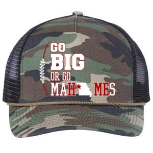 Go Big Or Go Mahomes Football Lover Retro Rope Trucker Hat Cap