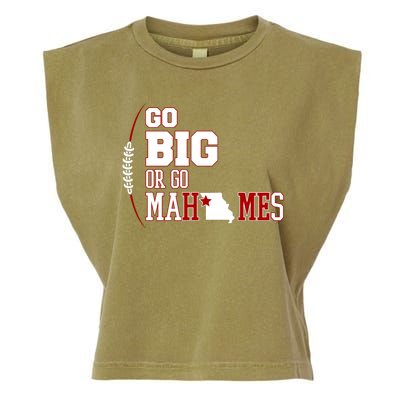 Go Big Or Go Mahomes Football Lover Garment-Dyed Women's Muscle Tee