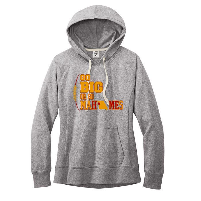 Go Big Or Go Mahomes Football Lover Women's Fleece Hoodie