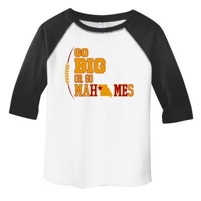 Go Big Or Go Mahomes Football Lover Toddler Fine Jersey T-Shirt