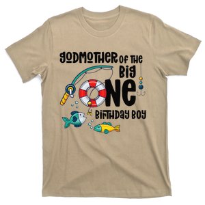 Godmother Big One 1YearOld Fishing Birthday T-Shirt