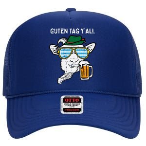 Goat Bavarian Octoberfest German Oktoberfest High Crown Mesh Back Trucker Hat