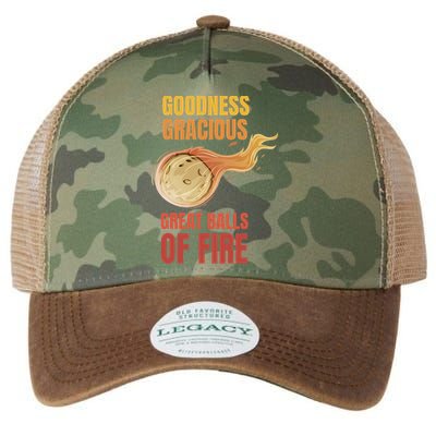 Great Balls Of Fire Funny Flaming Meteor Comet Asteroid Legacy Tie Dye Trucker Hat